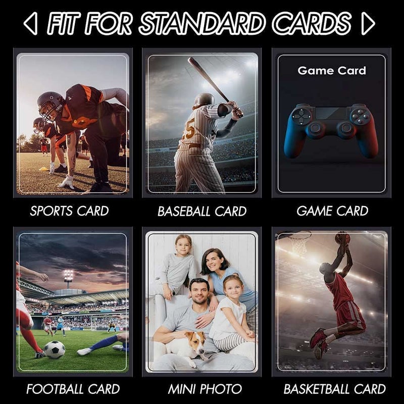 Kitoyz 500 Counts Card Sleeves Top Loaders for Trading Cards, Baseball Card Sleeves Penny Soft Toploaders Compatible with Football, Sports, Game Cards - Image 2